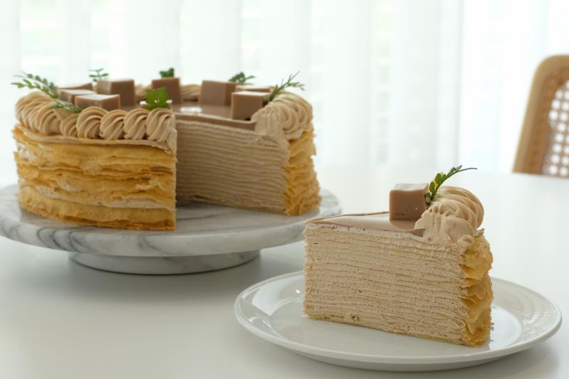 厚奶茶千層<br />8吋整模/切片